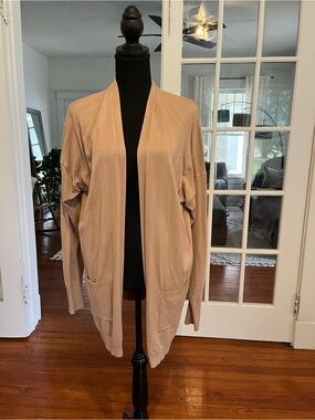 Women's Cato Open-Front Lightweight Cardigan - Beige